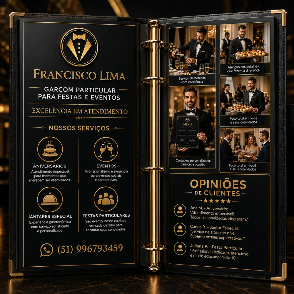 Cardápio e serviços personalizados de buffet